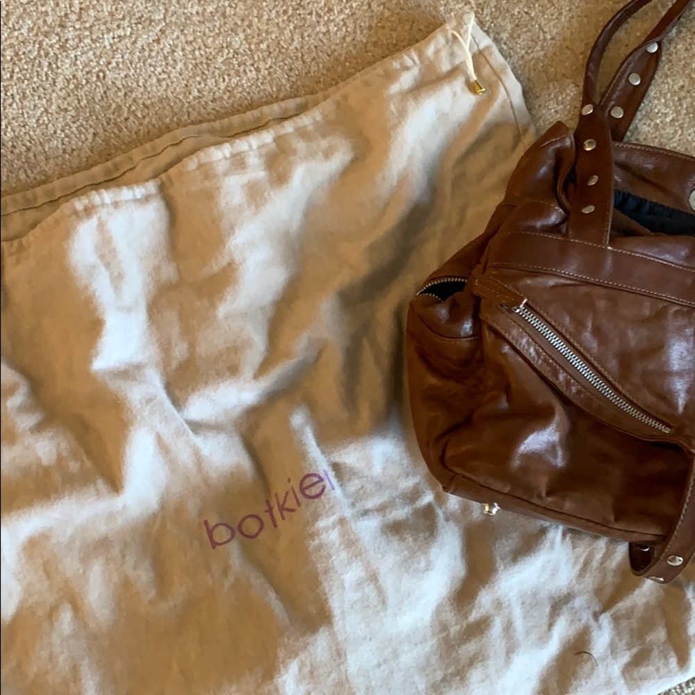Botkier Trigger Leather Satchel In Tan Camel - image 3